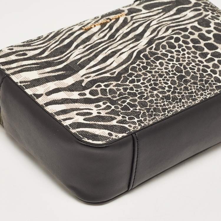 Michael Kors Ginny Camera Black/White Crossbody Bag