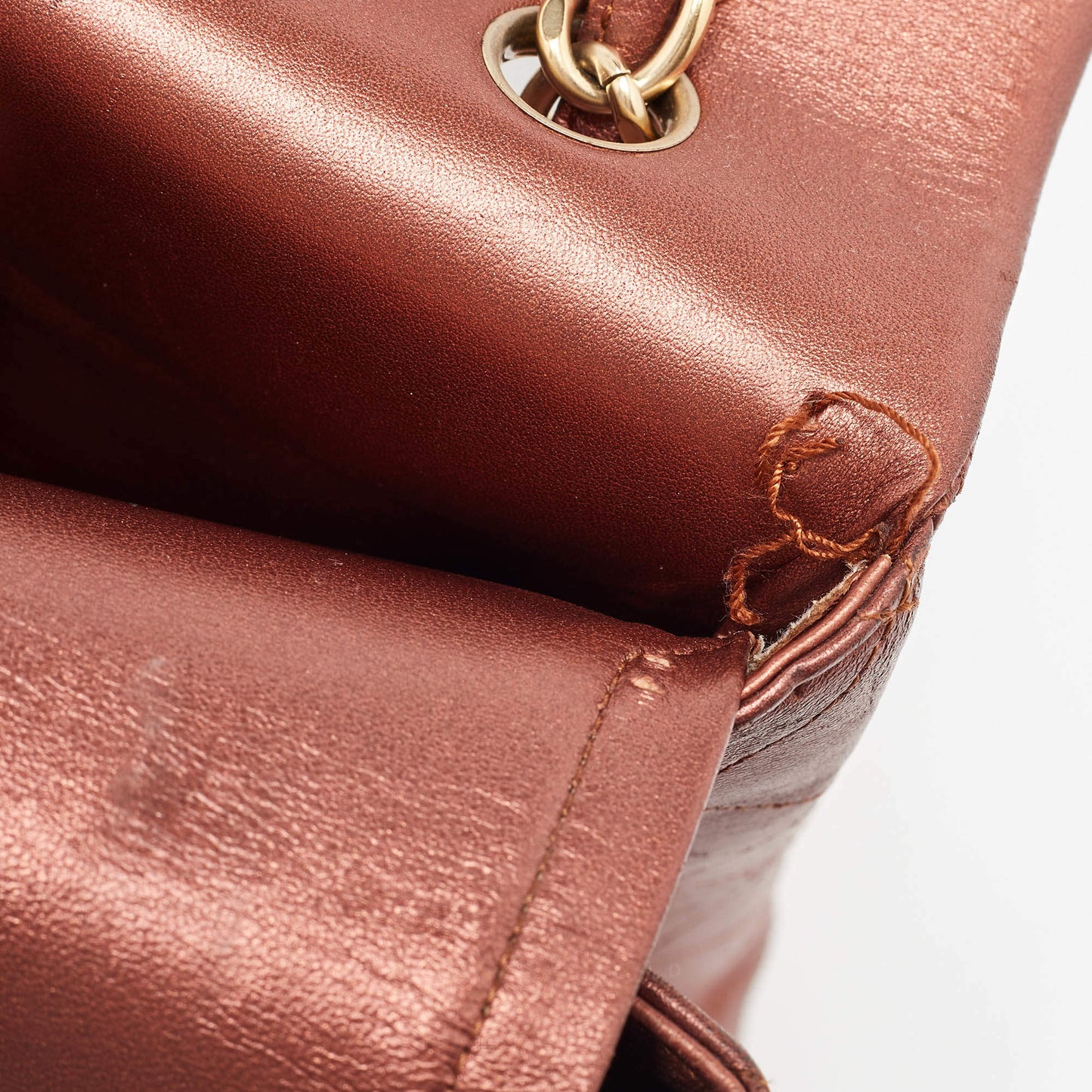 Chanel Copper Quilted Leather Maxi Classic Double Flap Bag – Rare Color