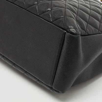 Chanel Black Quilted Caviar Leather GST Grand Shopping Tote