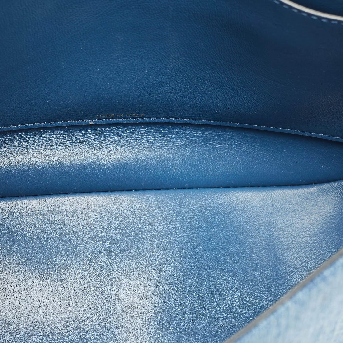 Valentino VLogo Medium Blue Denim and Leather Shoulder Bag