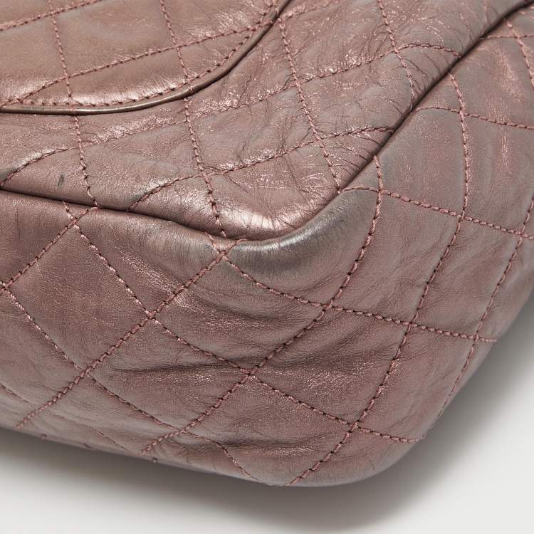 Chanel Metallic Pink Quilted Leather Reissue Camera Bag – Fair Condition