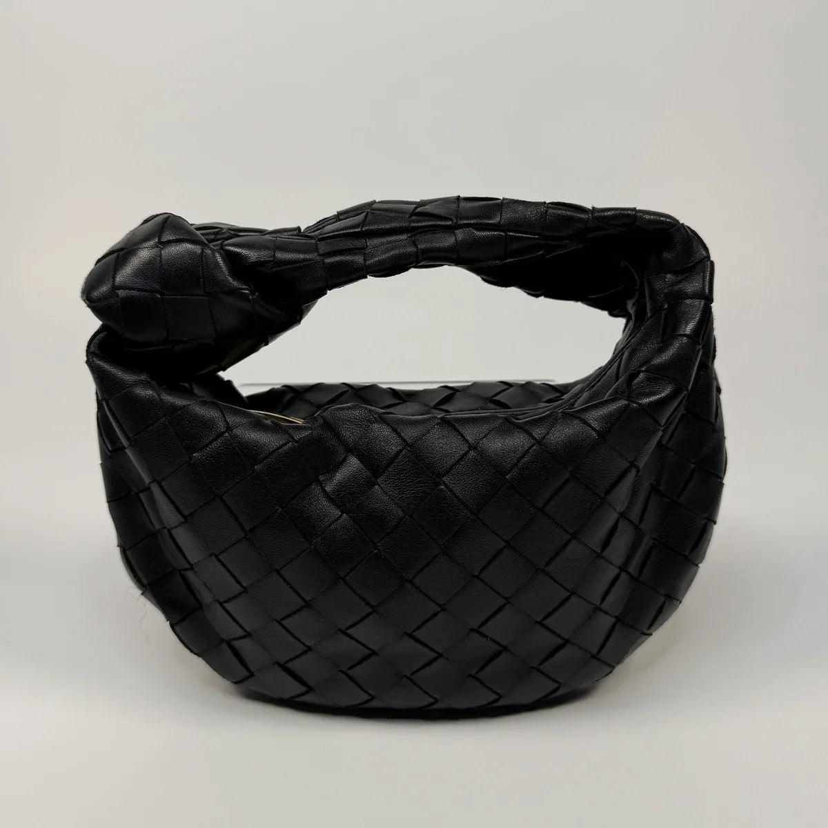 BLACK BOTTEGA VENETA MINI JODIE BAG