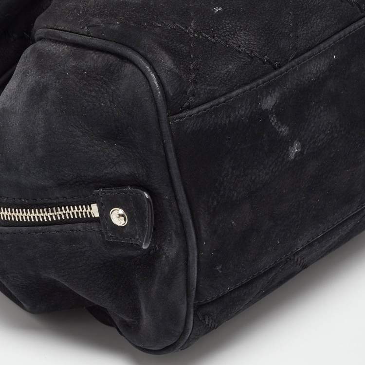 Chanel Black Nubuck Leather Darjeeling Flap Bag – Fair Condition