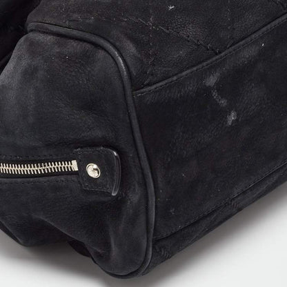 Chanel Black Nubuck Leather Darjeeling Flap Bag – Fair Condition