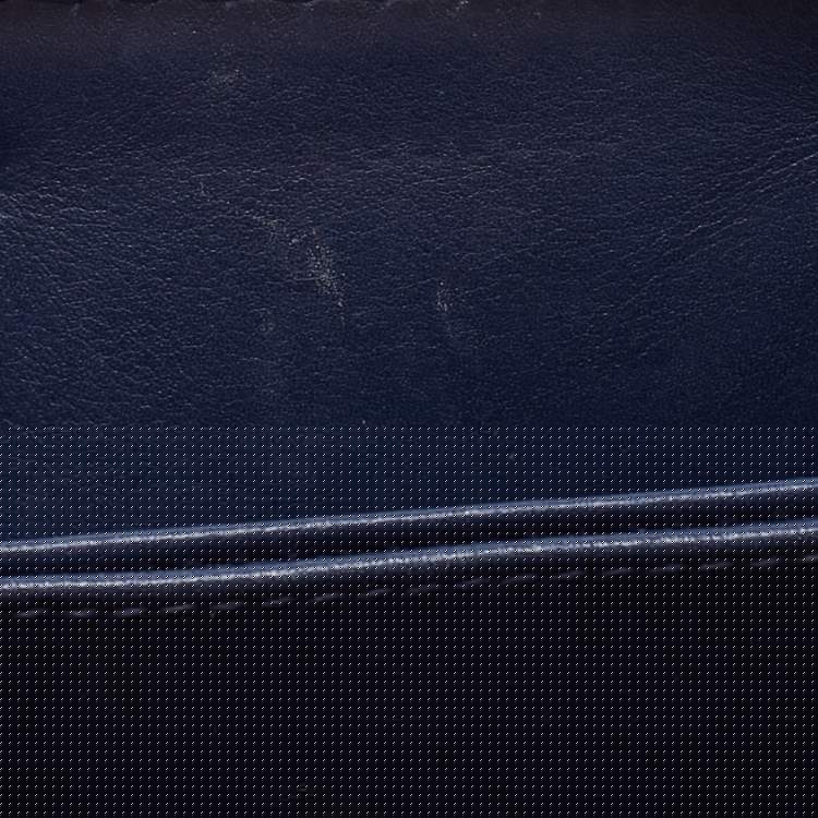 Dior Navy Blue Leather D Fence Zip Wallet