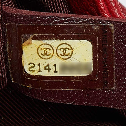 Chanel Red Quilted Leather & Patent Leather Medium