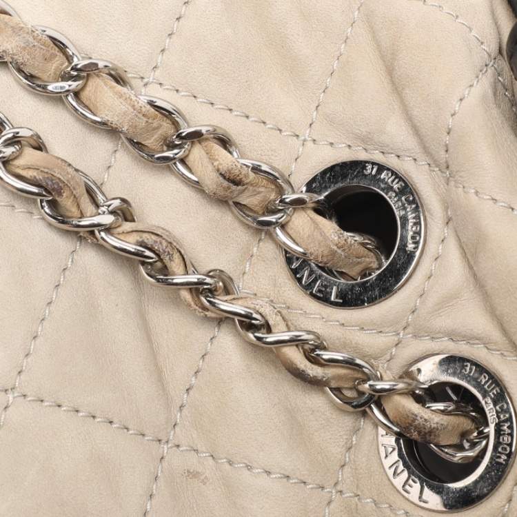 Chanel Black Quilted Glazed Leather Portobello Tote