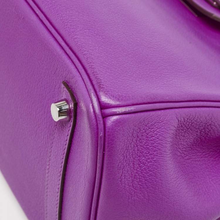 Hermès Birkin 30 Magnolia Evercolor Leather Bag