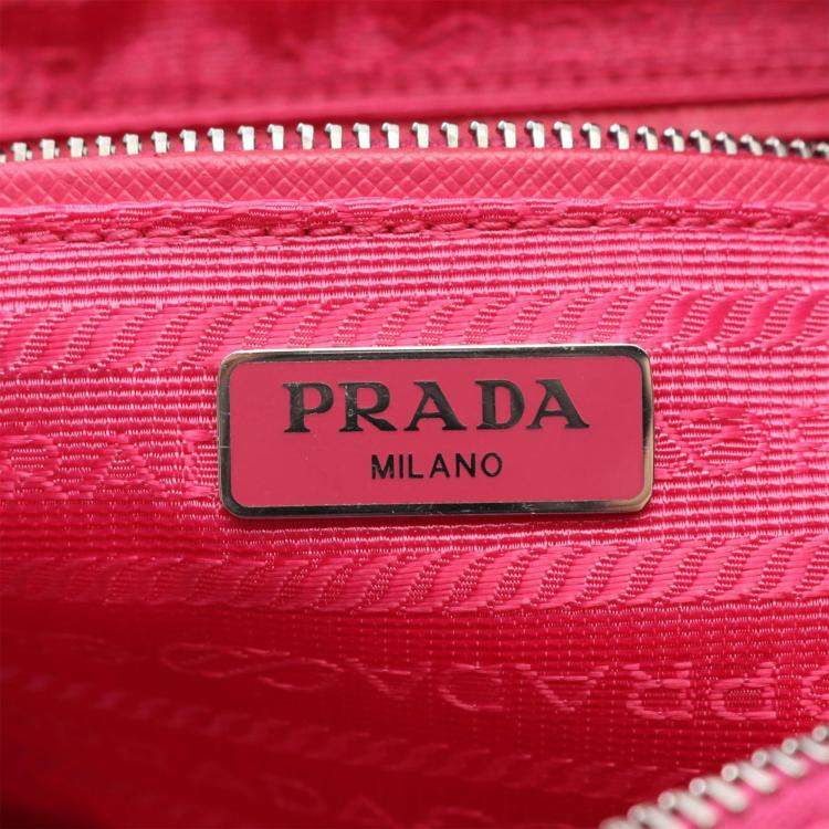 Prada Pink Impuntu Tessuto Quilted Camera Bag