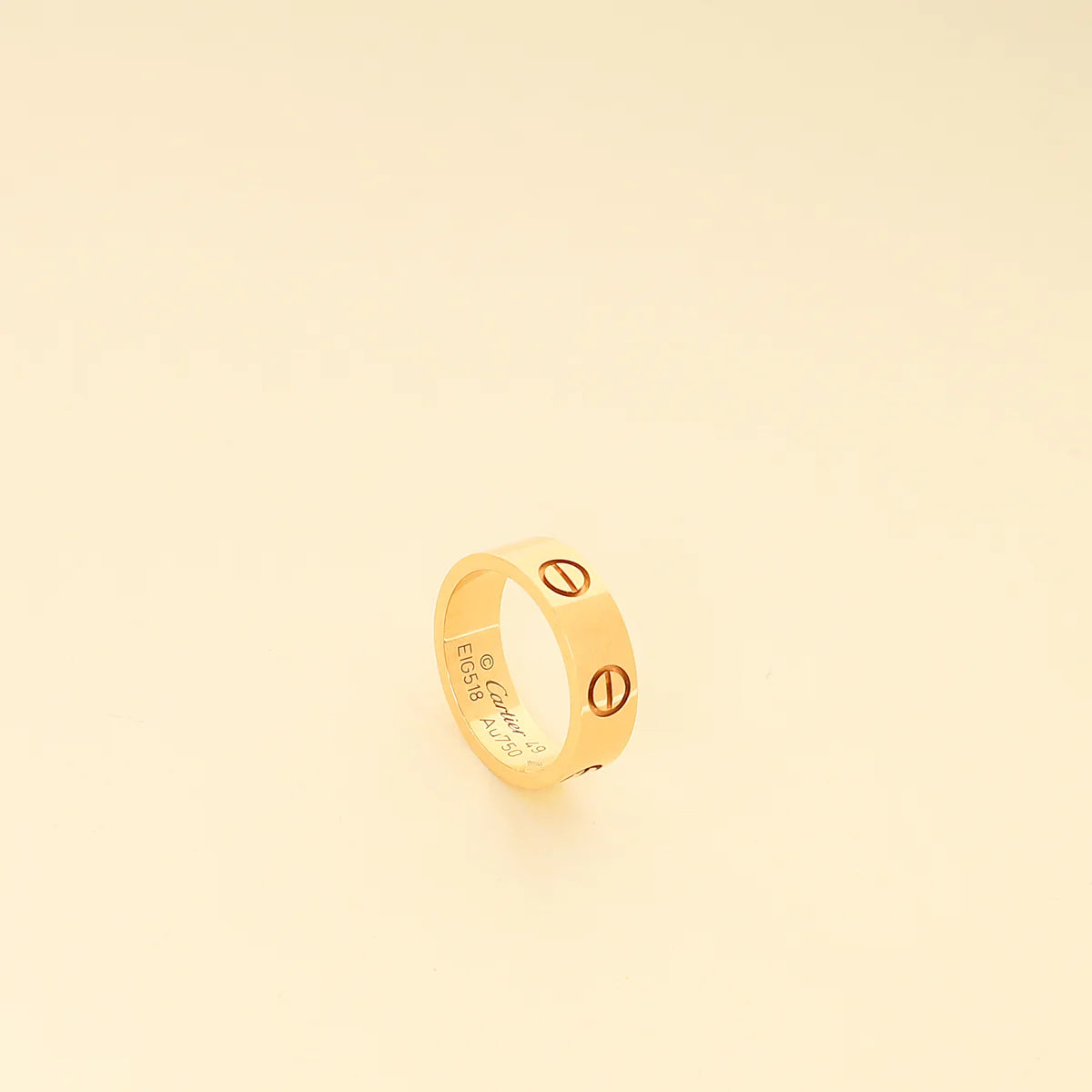 Cartier 18K Yellow Gold Love Classic Ring 49