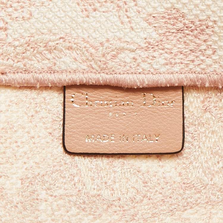 Dior Pink Embroidered Canvas Small Dioriviera Book Tote – Medium