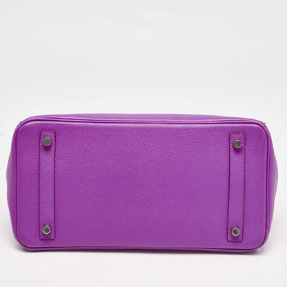 Hermès Birkin 30 Magnolia Evercolor Leather Bag