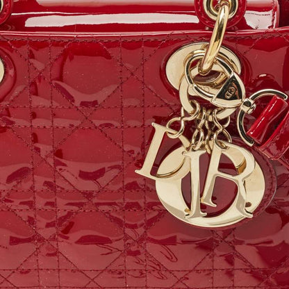 Dior Small Lady Dior Tote in Red