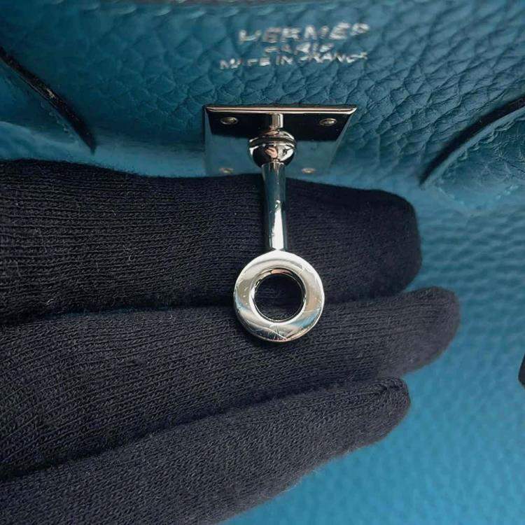 Hermès Birkin 25 Turquoise Togo Leather Rare