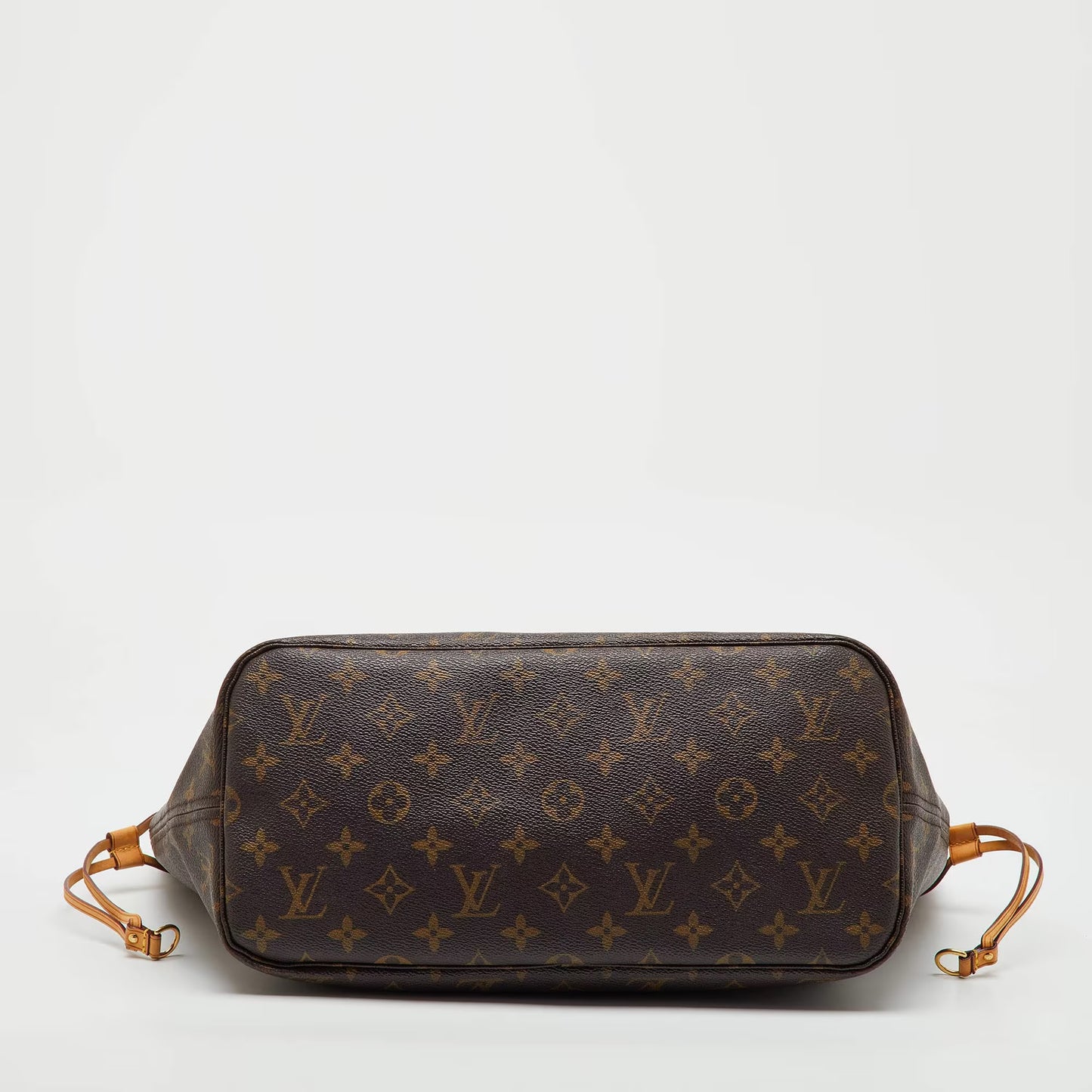 Louis Vuitton Neverfull Brown Coated Canvas and Leather Totes Bag