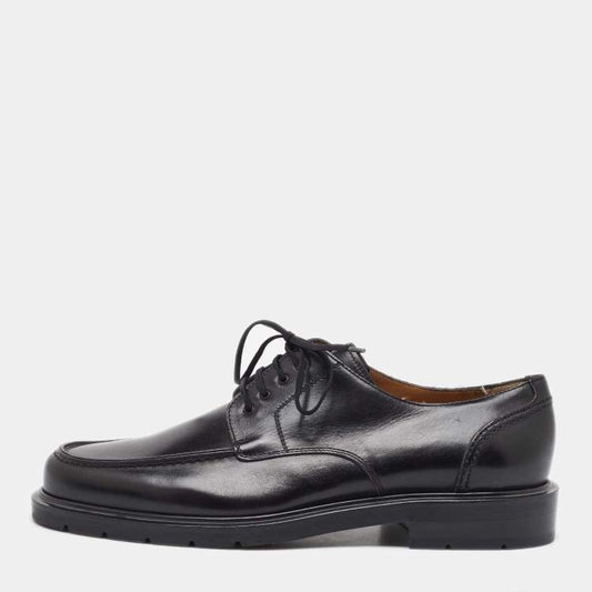 Salvatore Ferragamo Black Leather Derby Shoes – Men’s Size 41.5 - Brand New