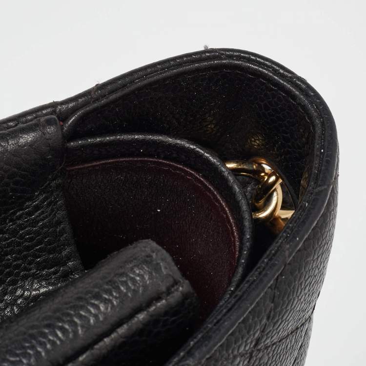 Chanel Jumbo Classic Double Flap Bag in Black Caviar Leather