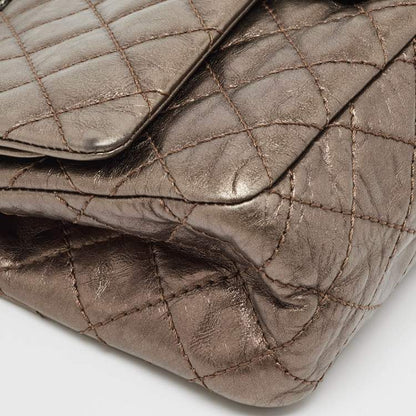 Chanel Metallic Aged Leather Reissue 2.55 Classic 225