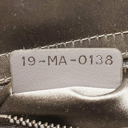 Mini Lady Dior Grey Satin with Beaded Cannage | Fair Condition