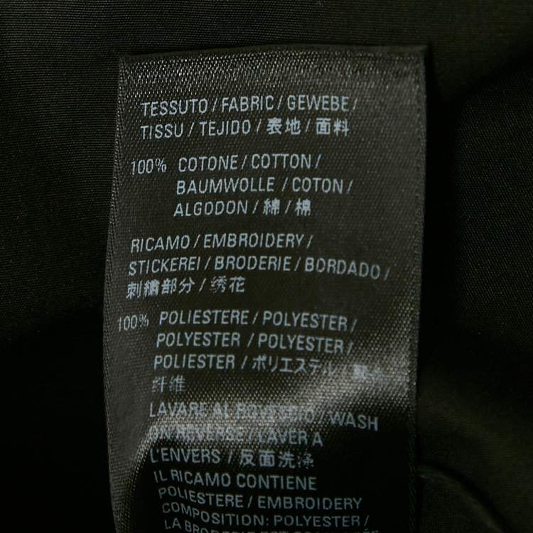 Balenciaga Black Logo Embroidered Oversized Shirt M