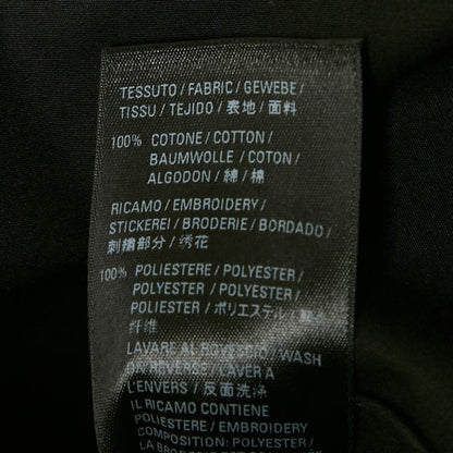 Balenciaga Black Logo Embroidered Oversized Shirt M