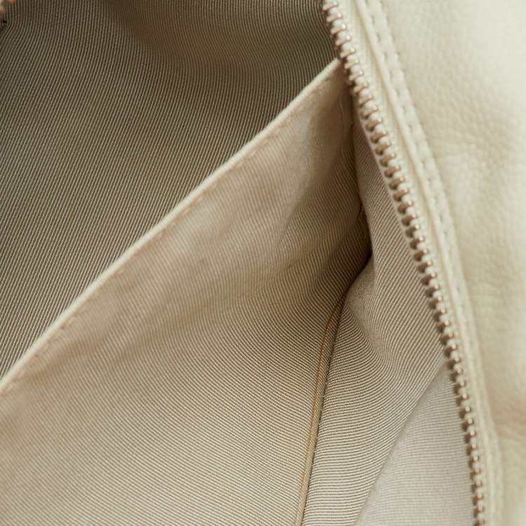 Chanel Off White Caviar Leather Petite Timeless Shopper Tote