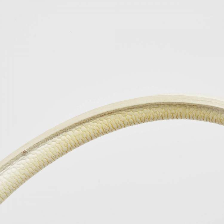 Chanel White Caviar Leather CC Tote