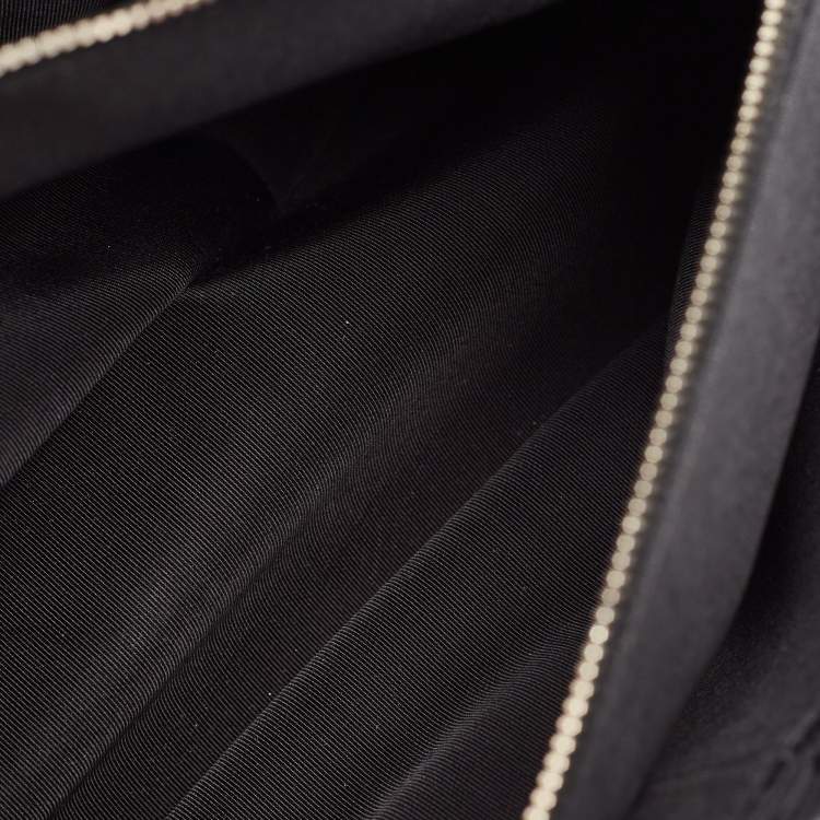 Chanel Black Quilted Patent Leather Large Shopper Tote