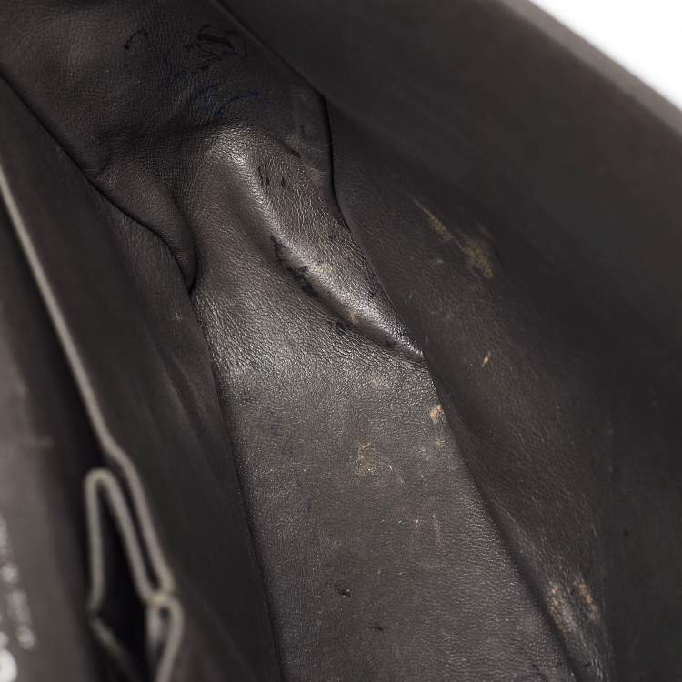 Chanel Grey Maxi Double Flap Bag – Classic Quilted XL