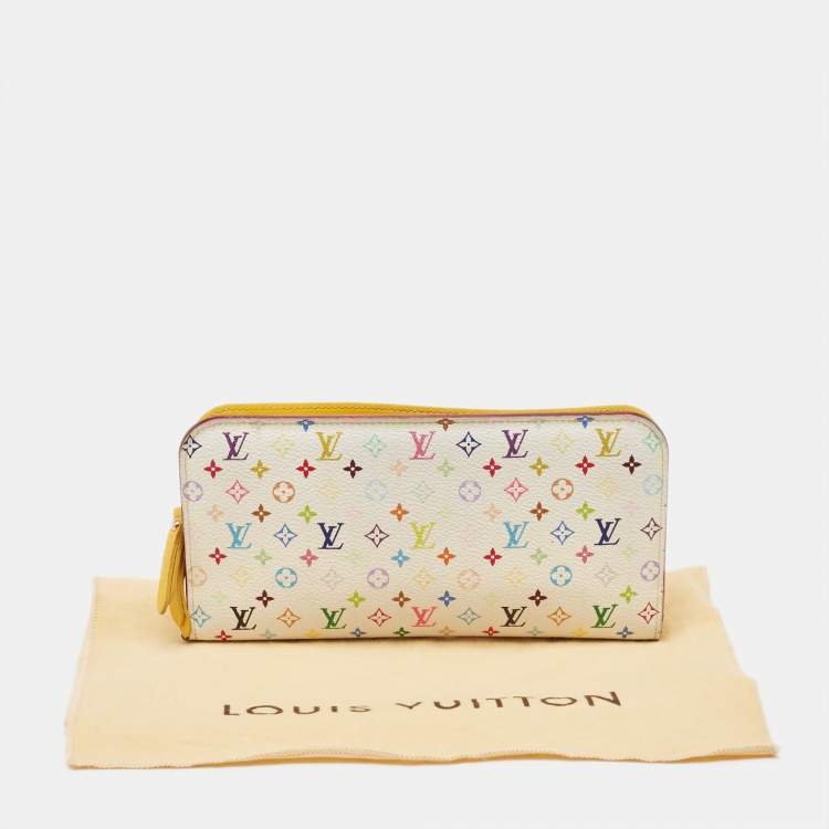 Louis Vuitton White Multicolor Monogram Insolite Wallet