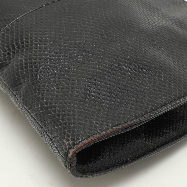 Gucci Black Karung Leather Shoulder Bag