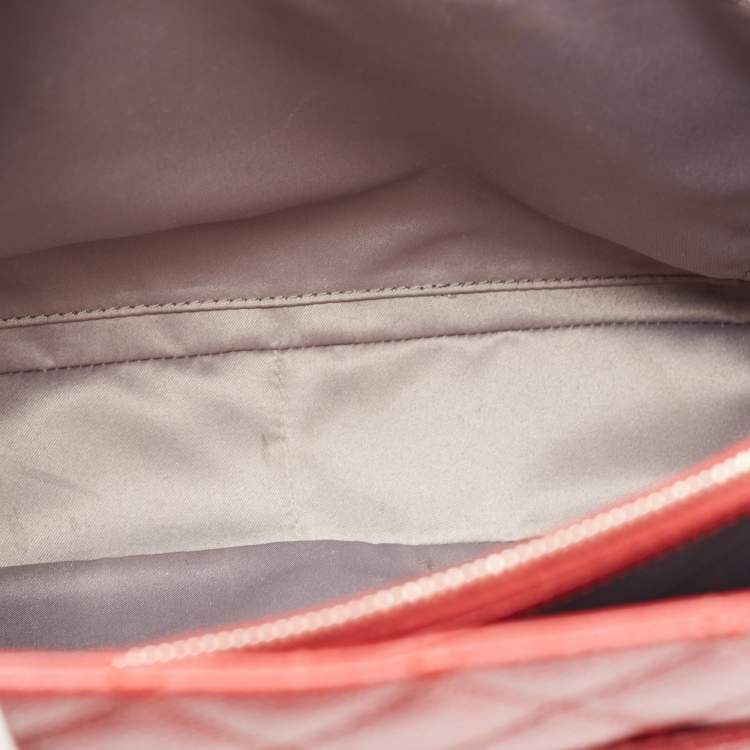 Chanel GST Tote in Red Quilted Caviar Leather with Silver Hardware