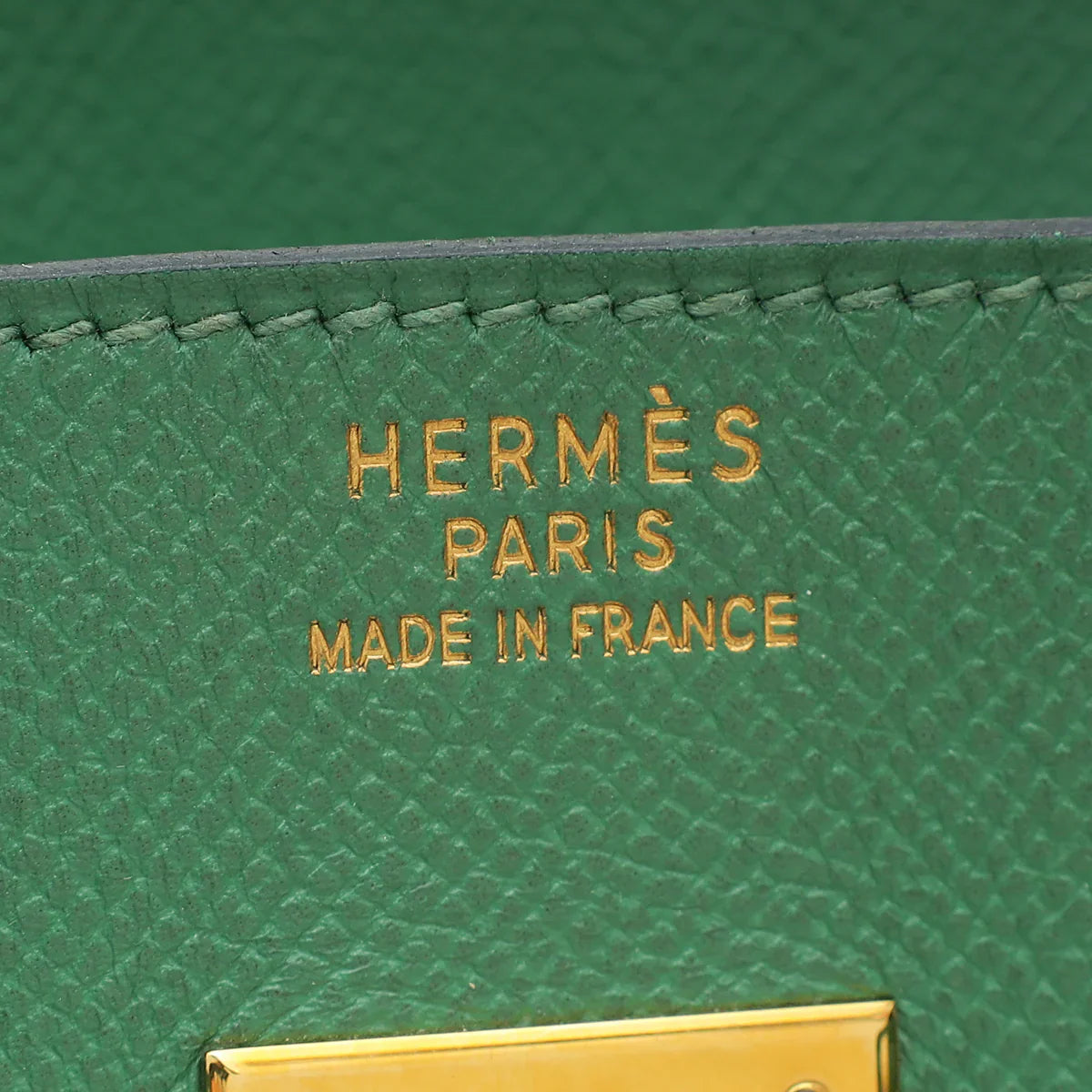 Hermes Vert Bengal Retourne Birkin 35 Bag