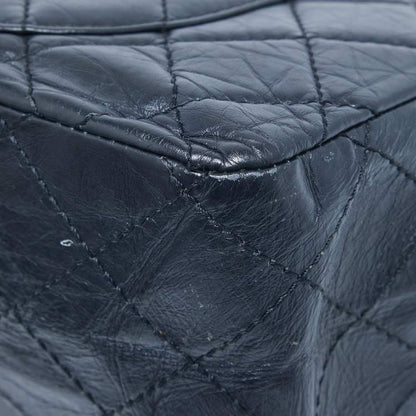 Chanel Navy Blue Quilted Aged Leather Reissue 2.55 Flap Bag