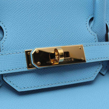 Hermès Birkin 30 Celeste Blue Epsom Leather with Gold Hardware