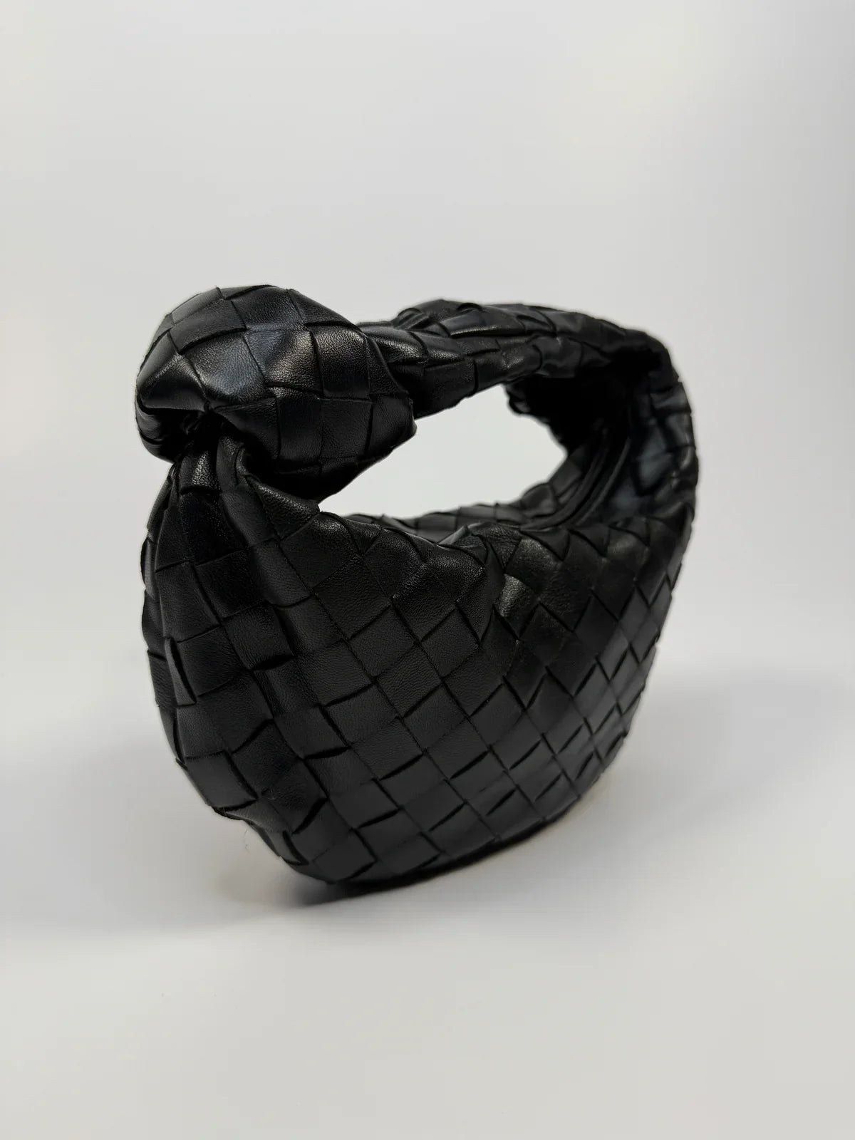 BLACK BOTTEGA VENETA MINI JODIE BAG