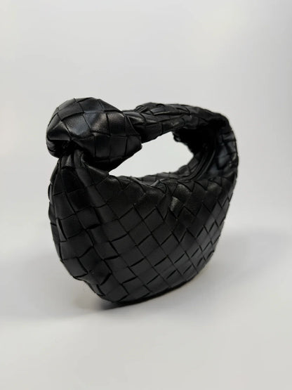 BLACK BOTTEGA VENETA MINI JODIE BAG