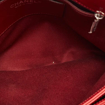 Chanel Red Patent Leather Large Just Mademoiselle Bag