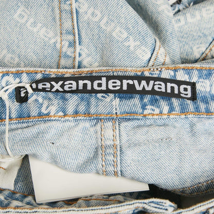 Alexander Wang Blue Denim Bite Highrise Shorts S/Waist 27"