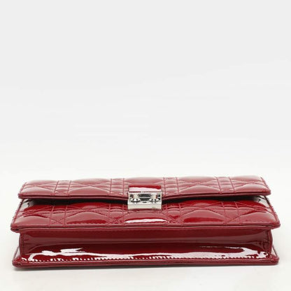 Dior Red Patent Leather Wallet
