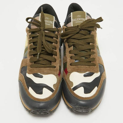 Valentino Multicolor Leather Rockrunner Sneakers 39.5