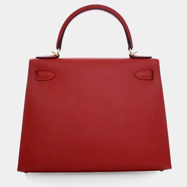 Hermes Rouge Casaque Epsom Sellier Kelly 28