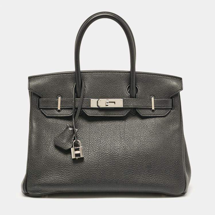 Hermès Birkin 30 Black Togo Leather