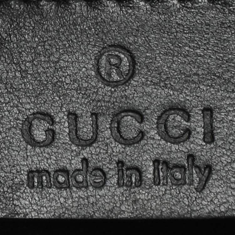 Gucci Black Karung Leather Shoulder Bag