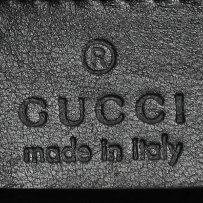 Gucci Black Karung Leather Shoulder Bag