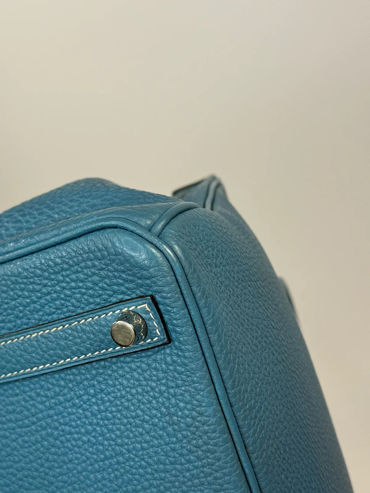 HERMÈS BIRKIN 30 IN BLUE JEAN TOGO LEATHER WITH PHW