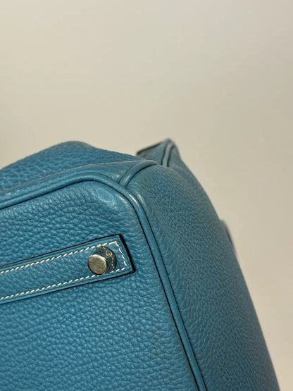 HERMÈS BIRKIN 30 IN BLUE JEAN TOGO LEATHER WITH PHW