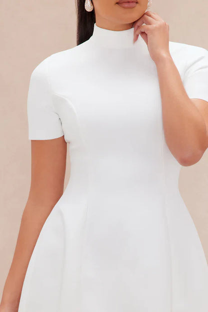 Blakely White Bandage Mini Dress – Pre-Order Civil Wedding Look