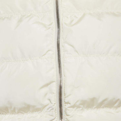 Prada Off-White Quilted Fur Trim Down Jacket – Size S
