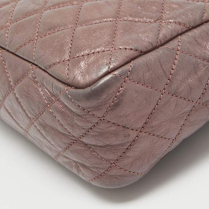 Chanel Metallic Pink Quilted Leather Reissue Camera Bag – Fair Condition